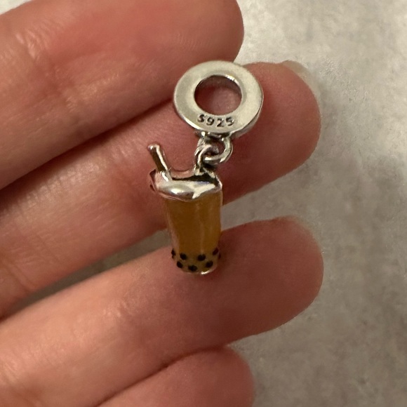 NWOT Bobba Tea Silver Pandora Fit Charm - Picture 5 of 10